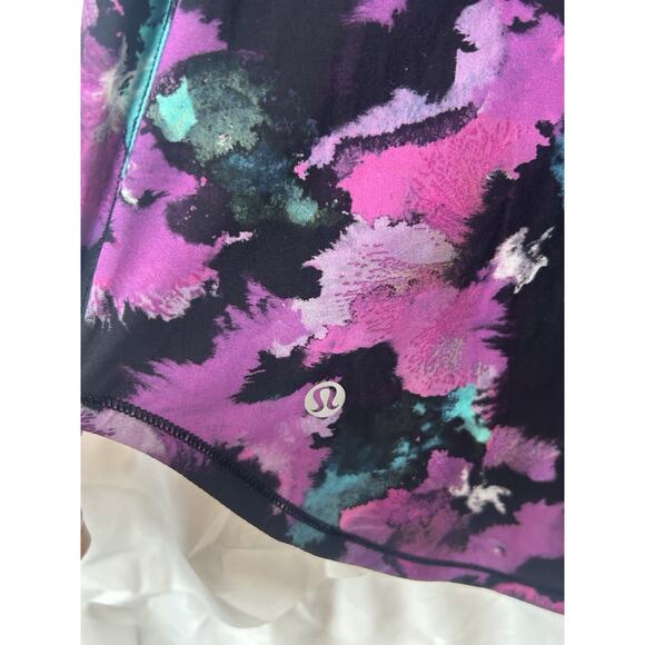 Lululemon Sculpt Tank Midnight Bloom Black Deep Fuschia Size 8 Gym Hiking women - Picture 4 of 6